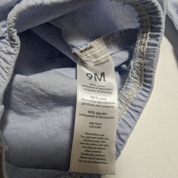 OshKosh B'gosh 9M Blue Airplane Onesie - Picture 5 of 5